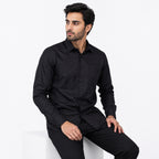 Men's Classic Black Formal Shirt