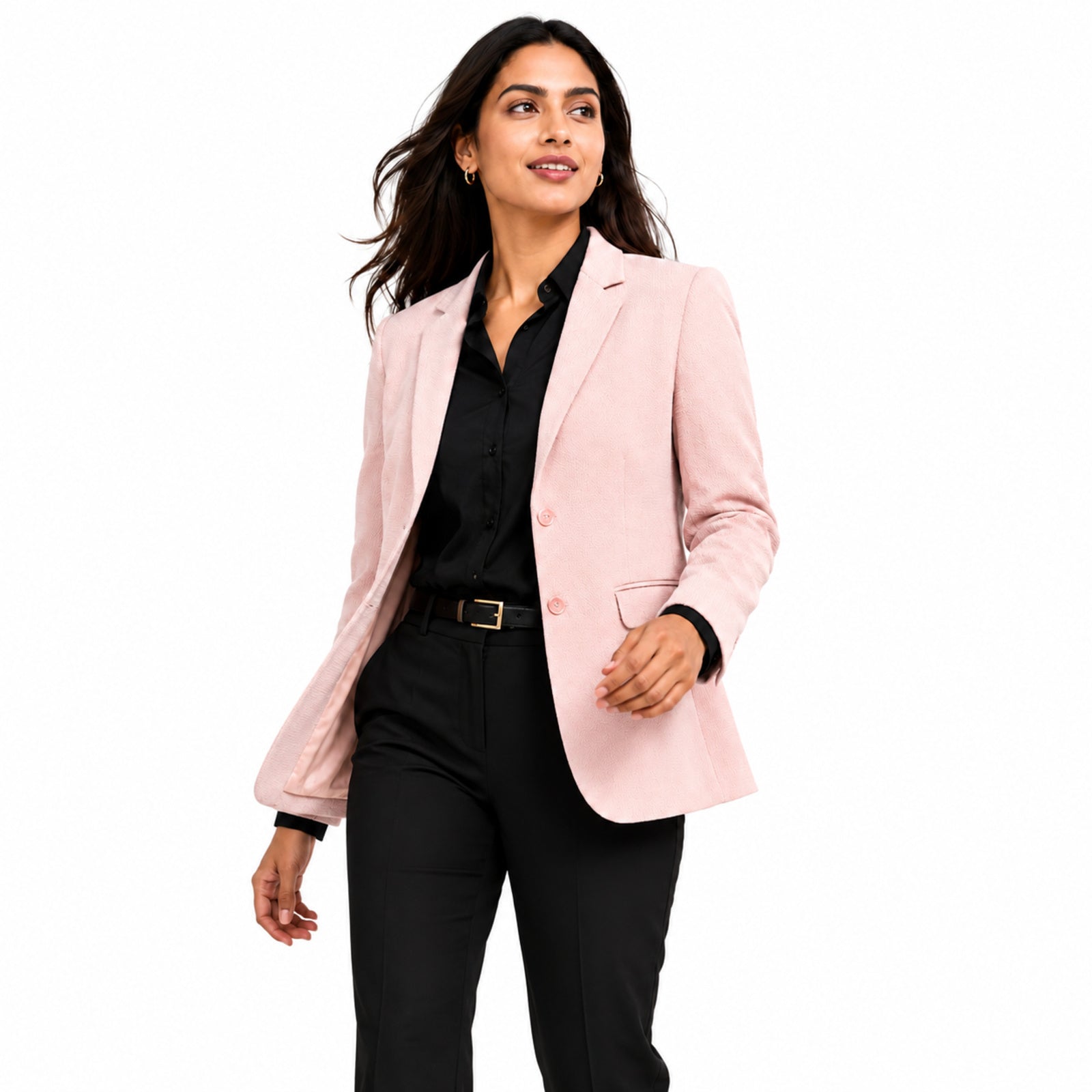 Women's Elegant Peach Formal Blazer