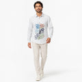 Men's Abstract Print Casual Full Sleeve Shirt