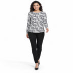 Grey Garden Printed Long Sleeve Top