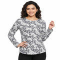 Grey Garden Printed Long Sleeve Top