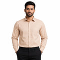 Men's Beige Formal Shirt