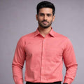 Men's Coral Pink Formal Shirt