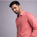 Men's Coral Pink Formal Shirt