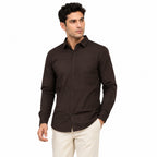 Men's Brown Formal Shirt