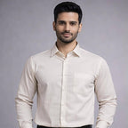 Men's Off-White Formal Shirt