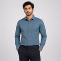 Men's Peacock Micro Pattern Formal Shirt-1