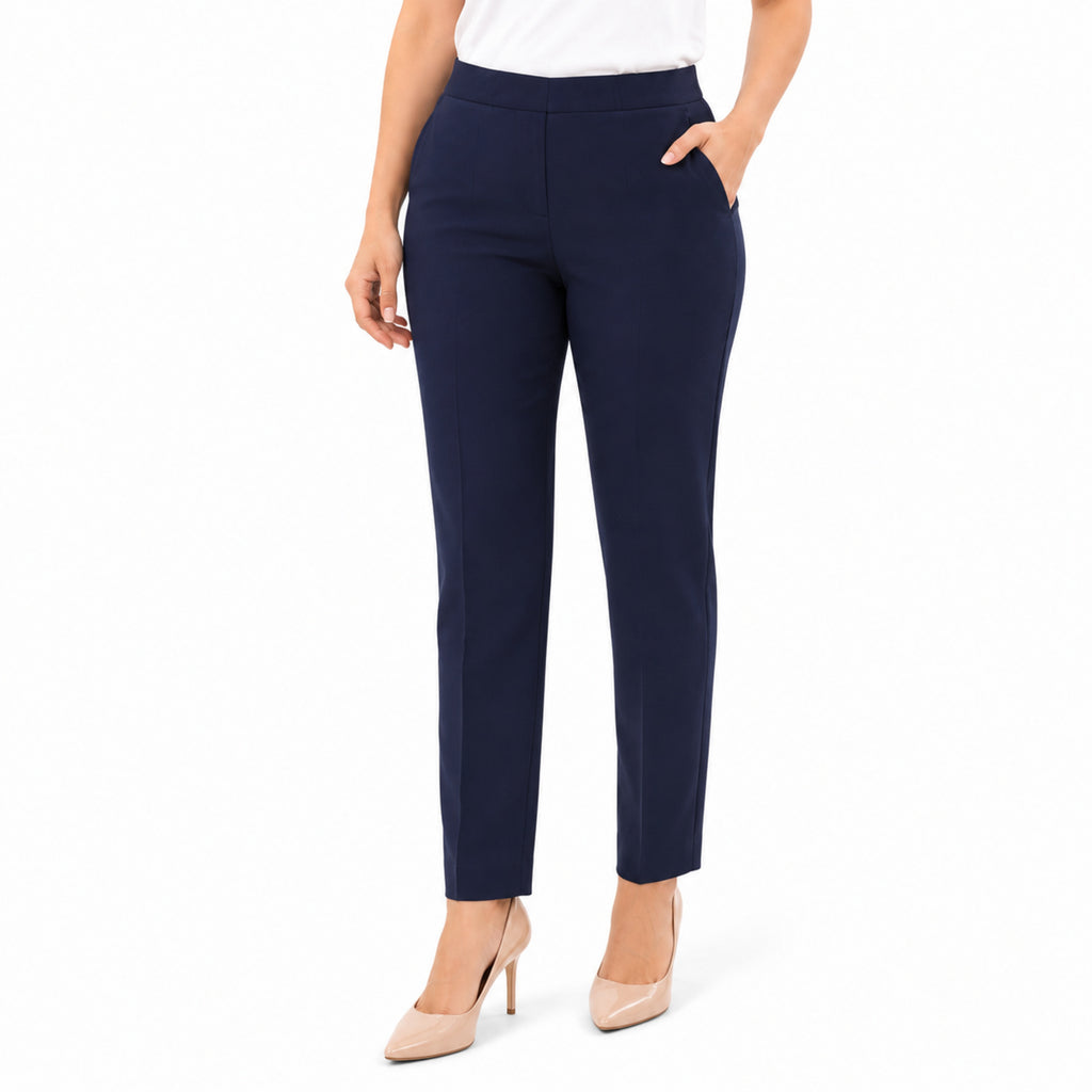 Classic Navy Wide Leg Casual Pants