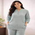 Women's Pista Embroidered Cotton Co-Ord Set