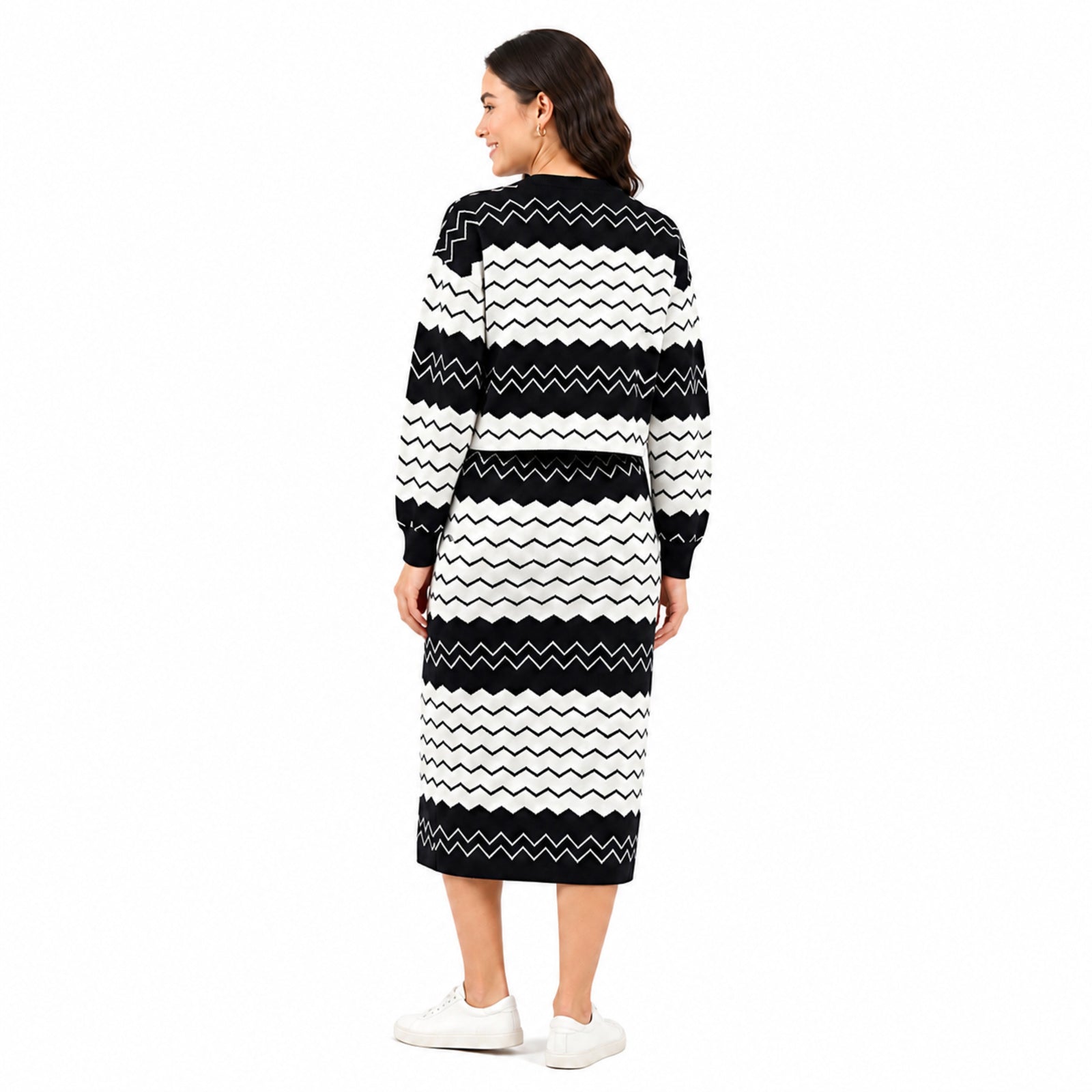 Monochrome Zigzag Co-ord Set