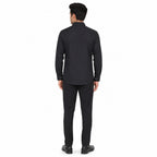 Formal Deep Navy Check Blue Shirts
