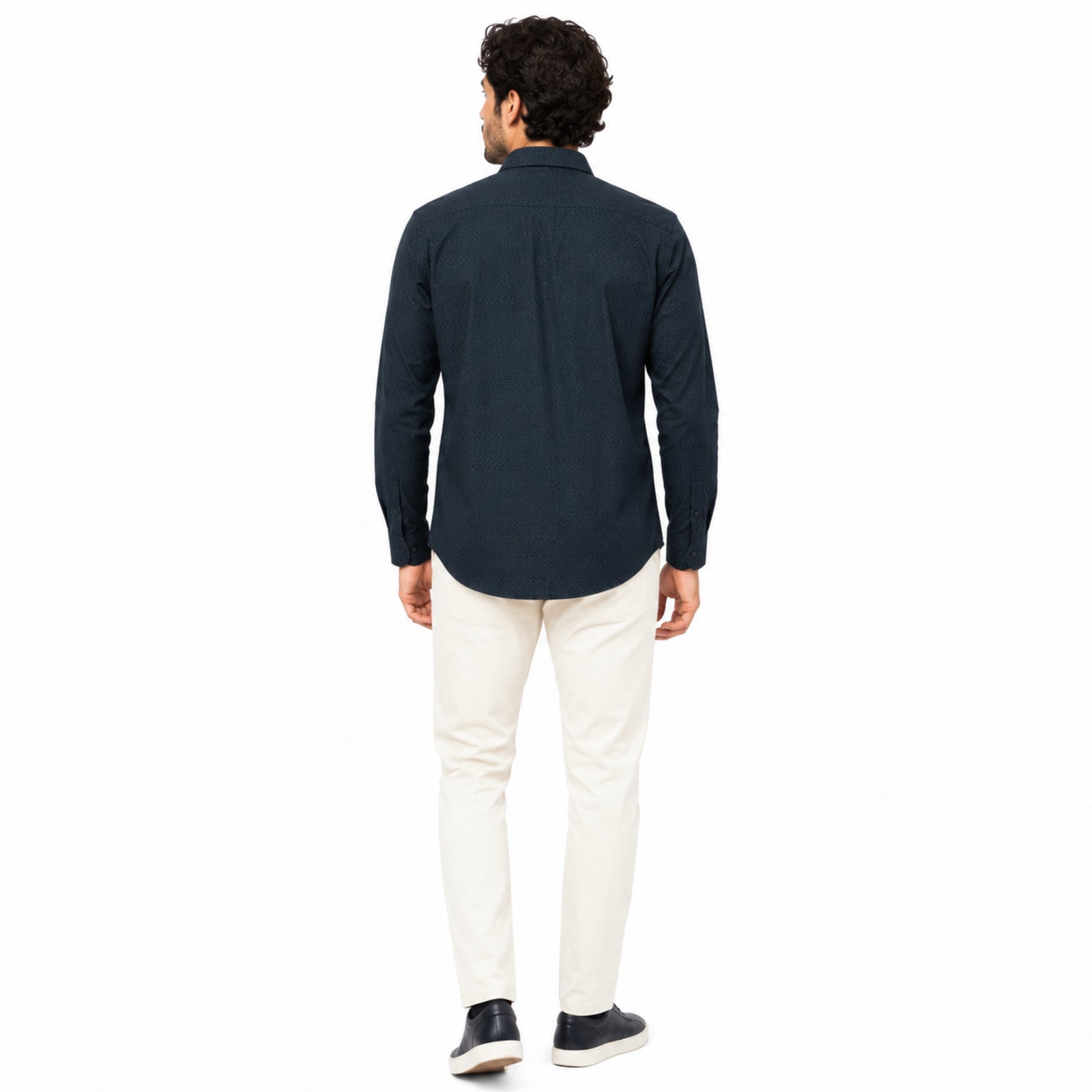 Formal Green Micro-Check Shirts