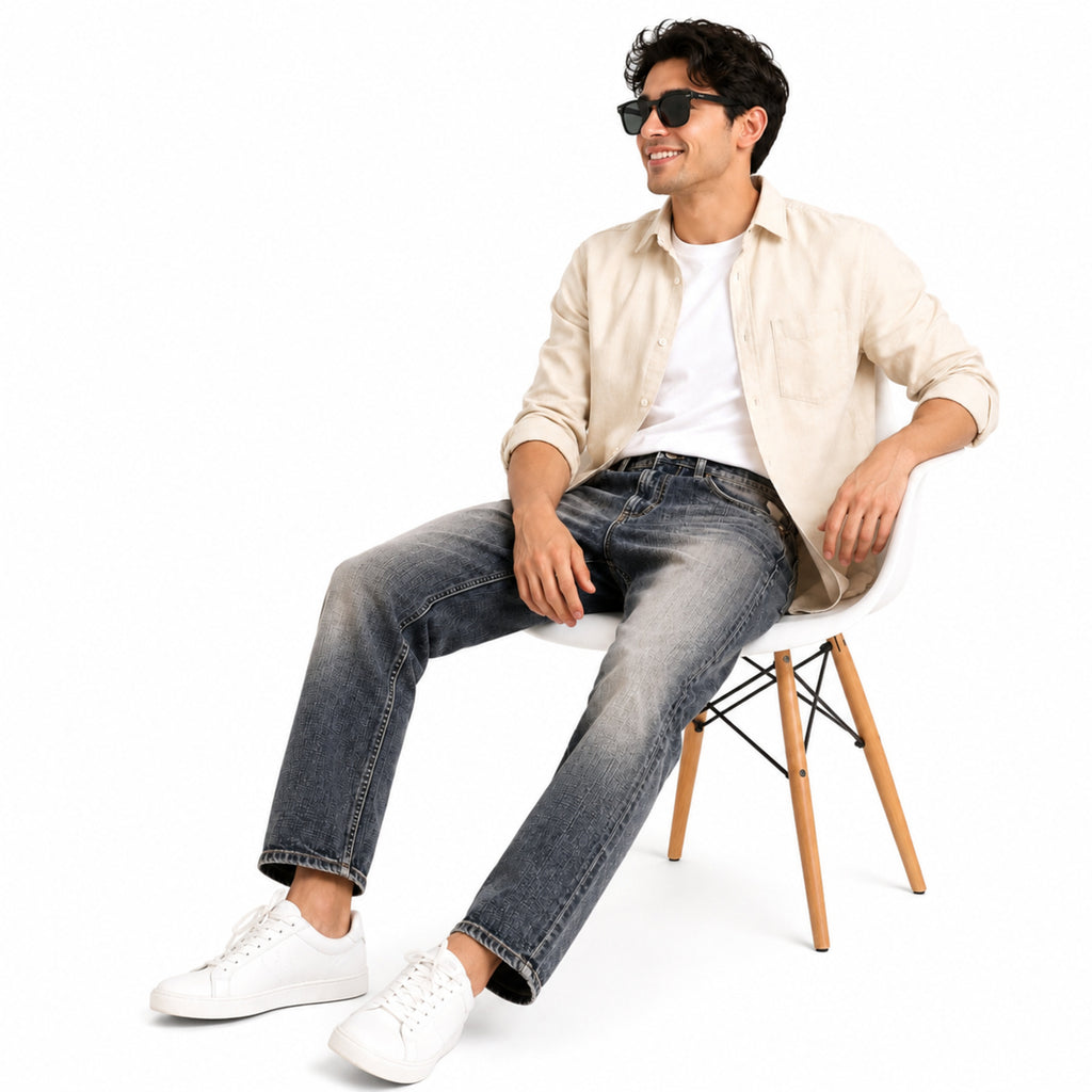 Men's Arctic Fade Straight Fit Denim Jeans