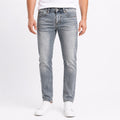 Men's Light Blue Distressed Regular Fit Casual Denim Jeans