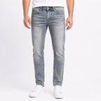 Men's Light Blue Distressed Regular Fit Casual Denim Jeans