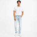 Men's Light Blue Ice-Wash Regular Fit Casual Denim Jeans