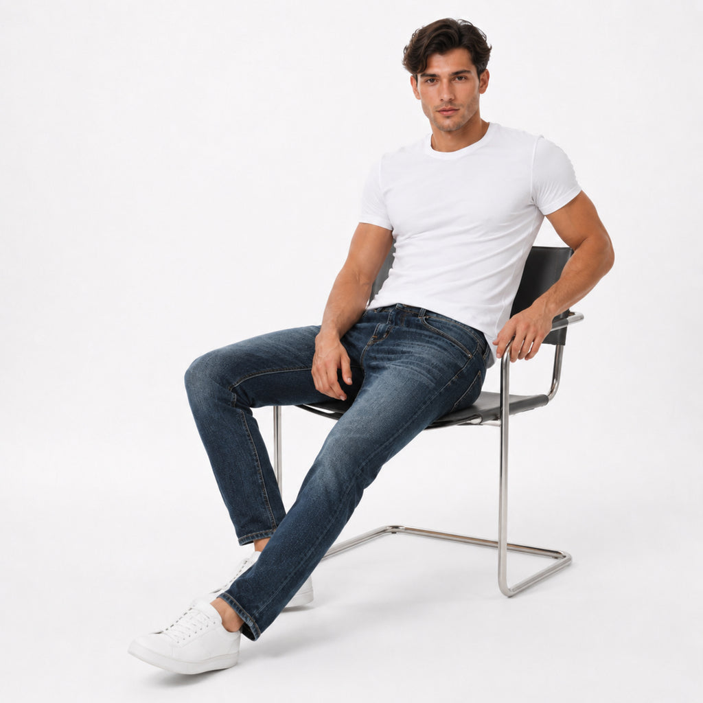 Men's Midnight Indigo Slim Fit Casual Denim Jeans