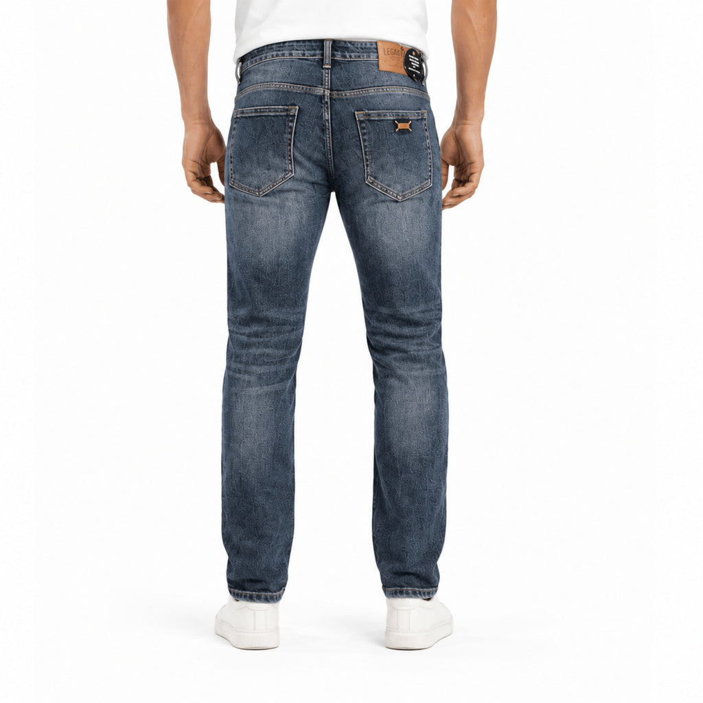 Men's Blackish Indigowash Slim Fit Casual Denim Jeans