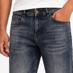 Men's Blackish Indigowash Slim Fit Urban Casual Denim Jeans