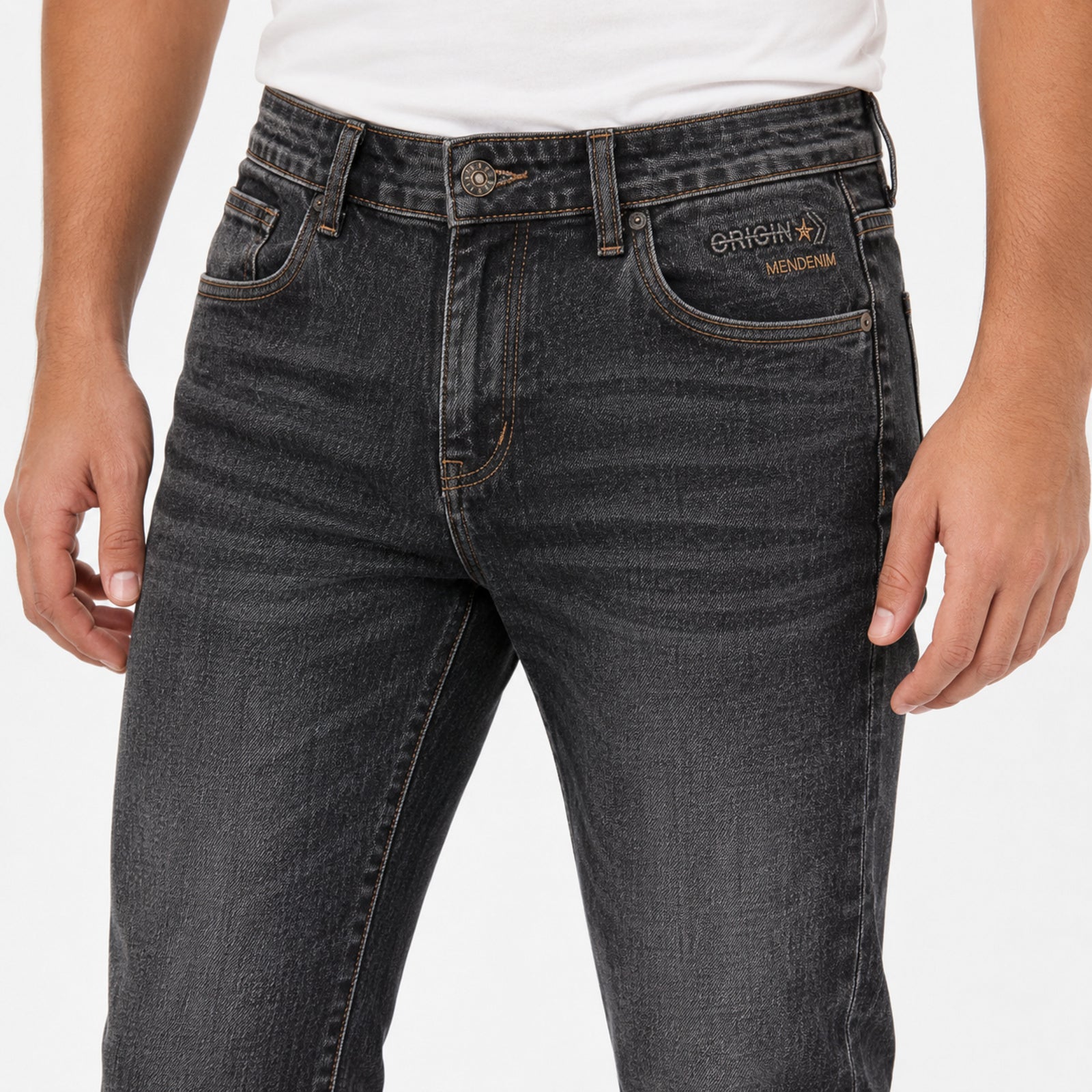 Men's Blackish Indigowash Regular Fit Casual Denim Jeans