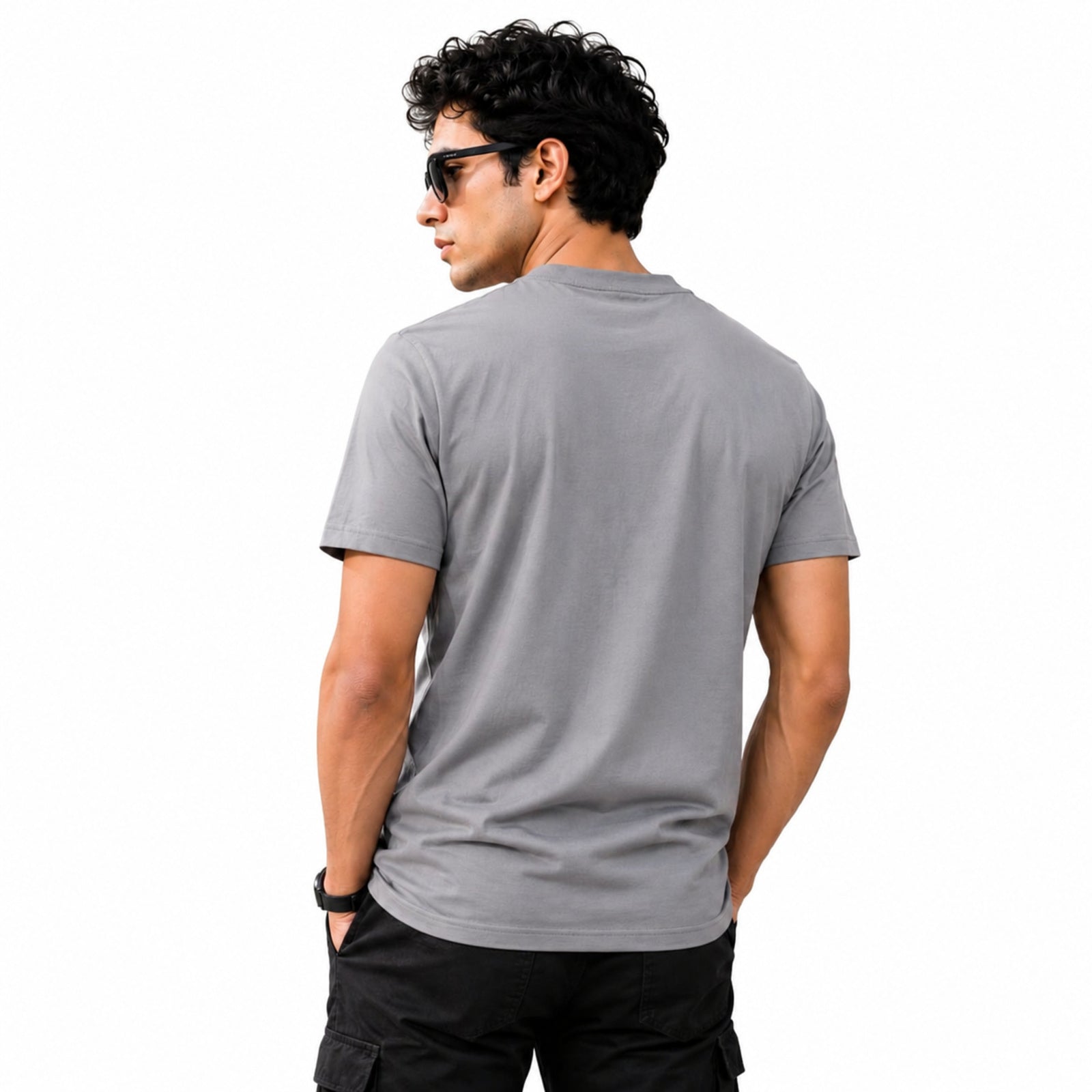 Men's Urban Slate Graphic Casual T-Shirt