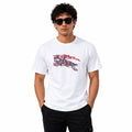 Men's Arctic White Artistic Graphic Casual T-Shirt