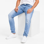 Classic Sky Blue Slim Fit Denim Jeans