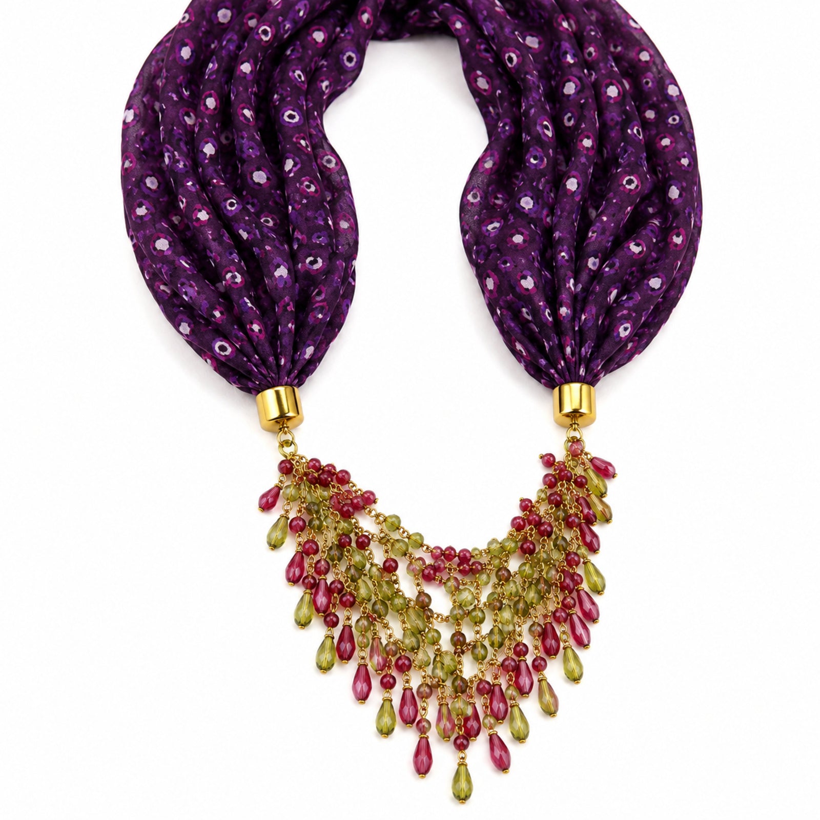 Women's Embellished Hood Style Scarf Necklace