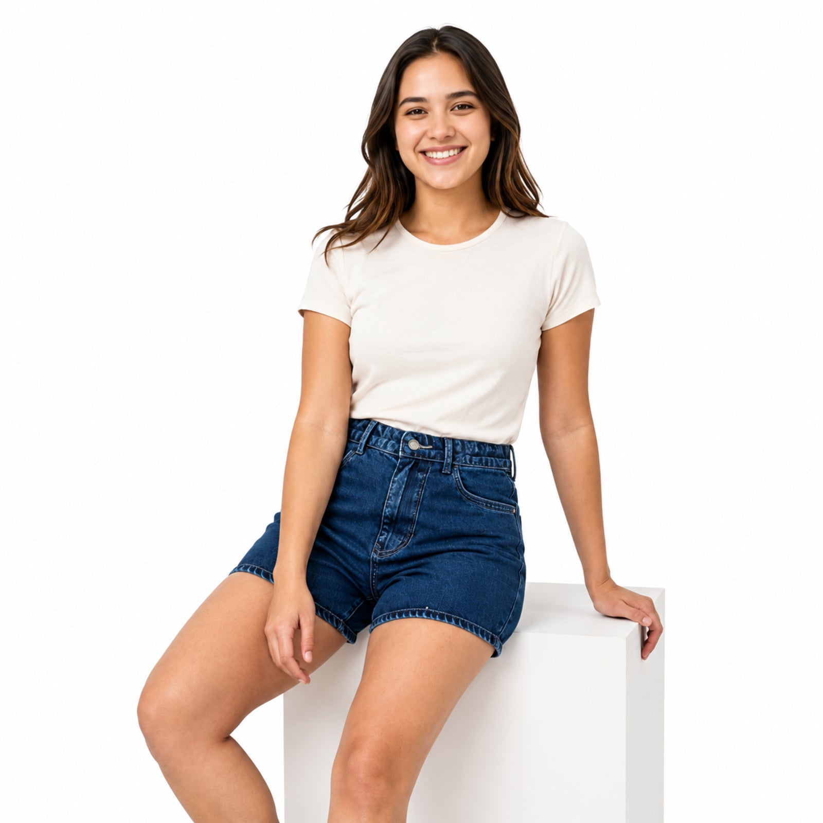 Women's Classic Blue Denim Shorts
