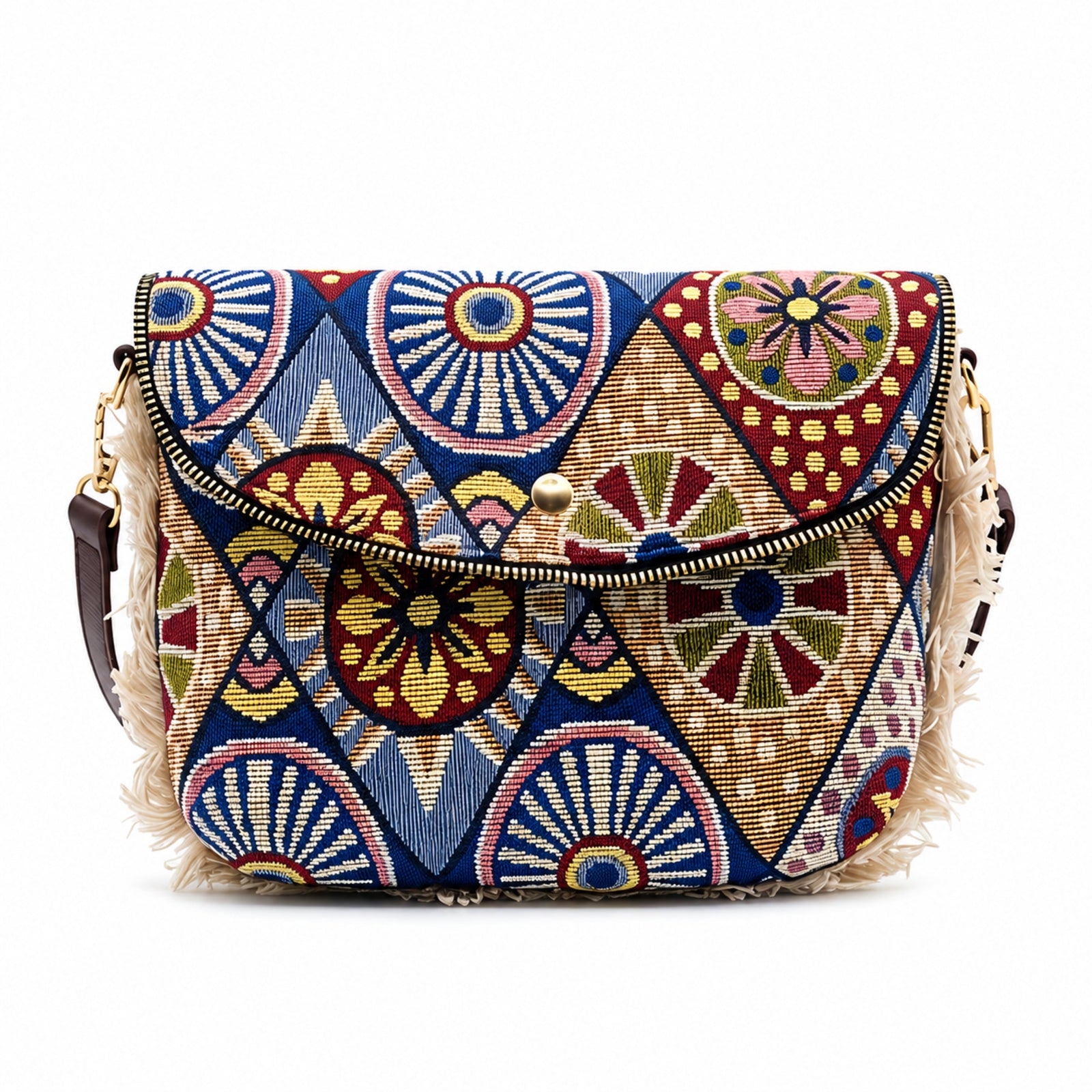 Boho Mosaic Printed Sling Clutch