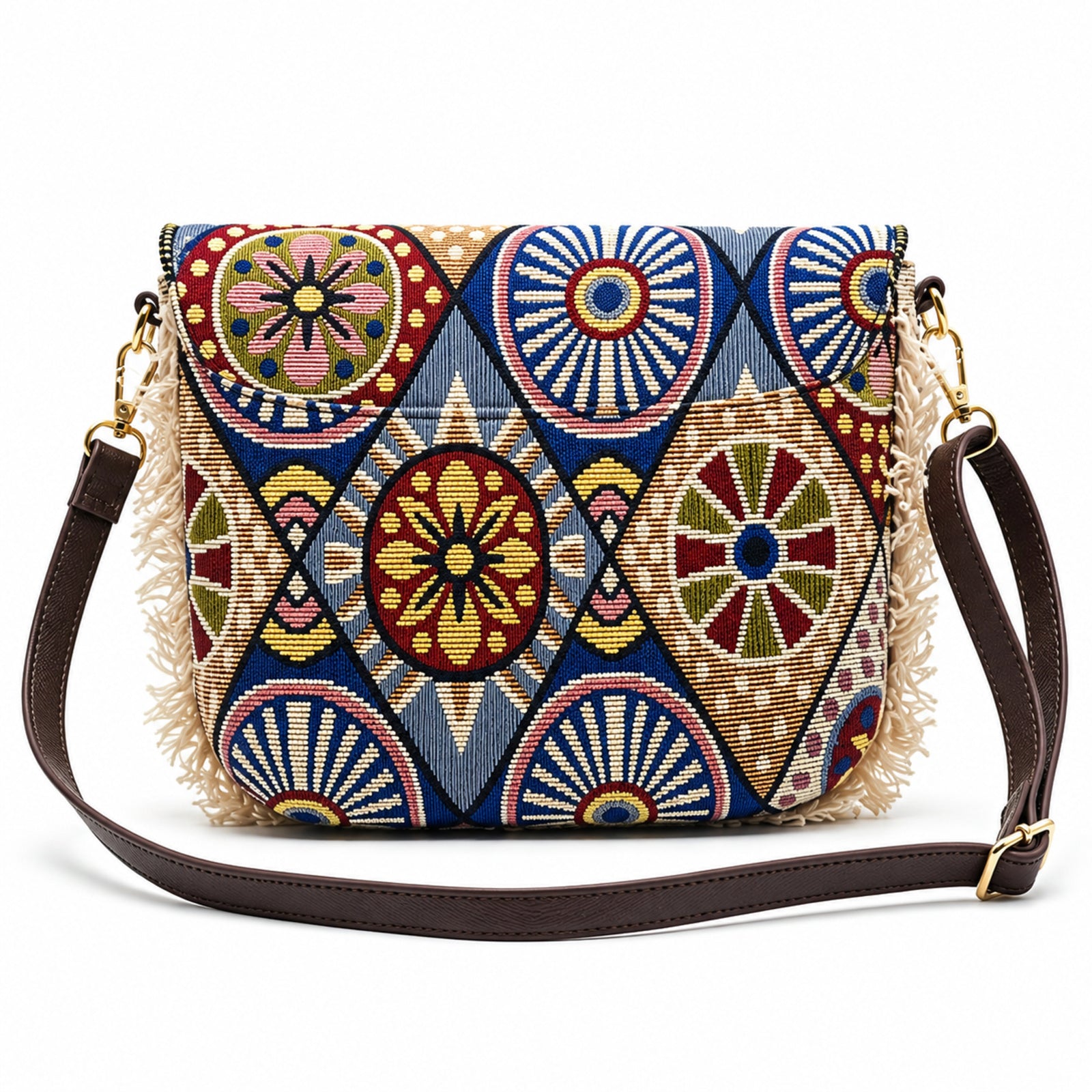 Boho Mosaic Printed Sling Clutch