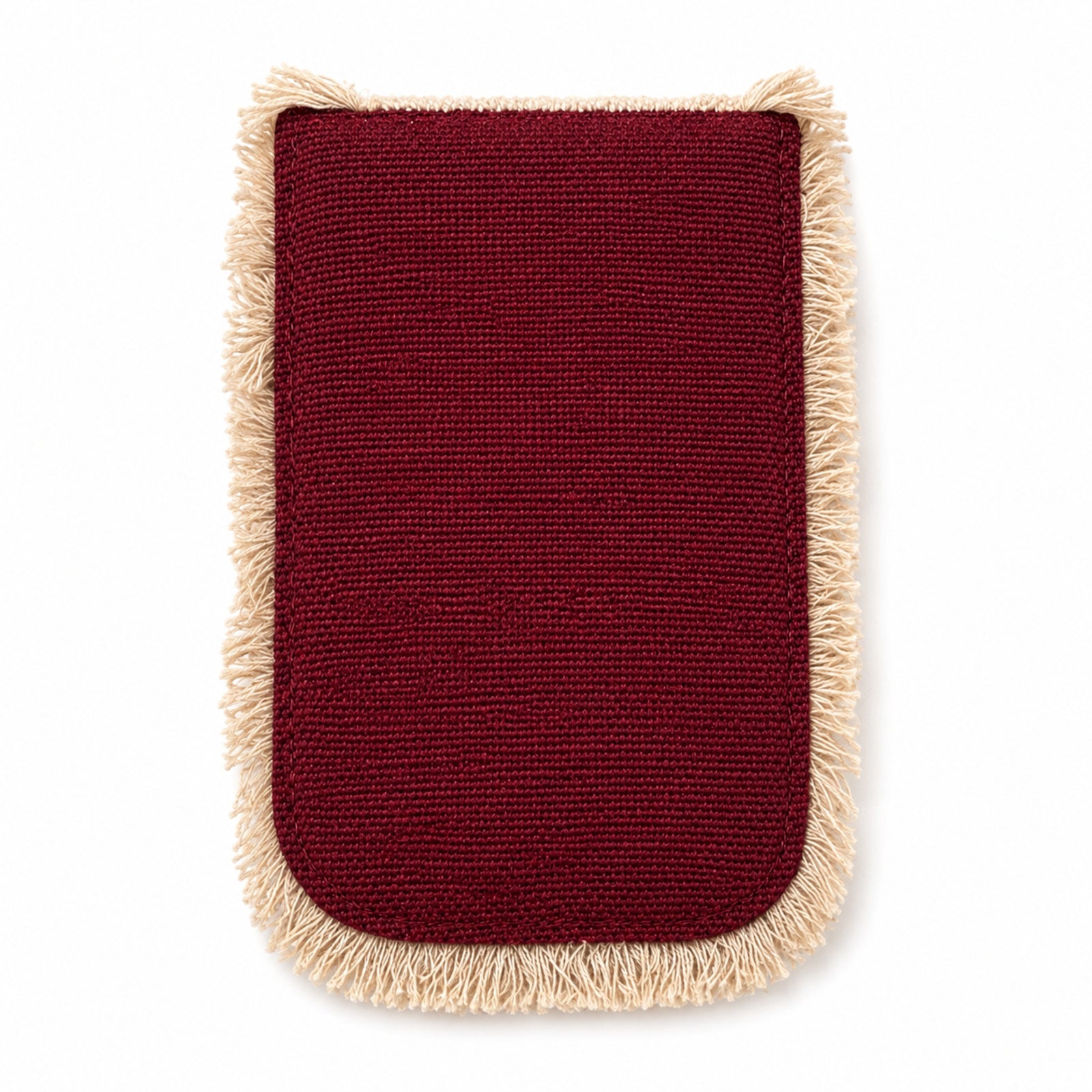 Women's Red Embellished Fringe Clutch Bag