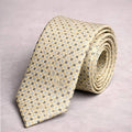 Cream Orbit - Dot Tie