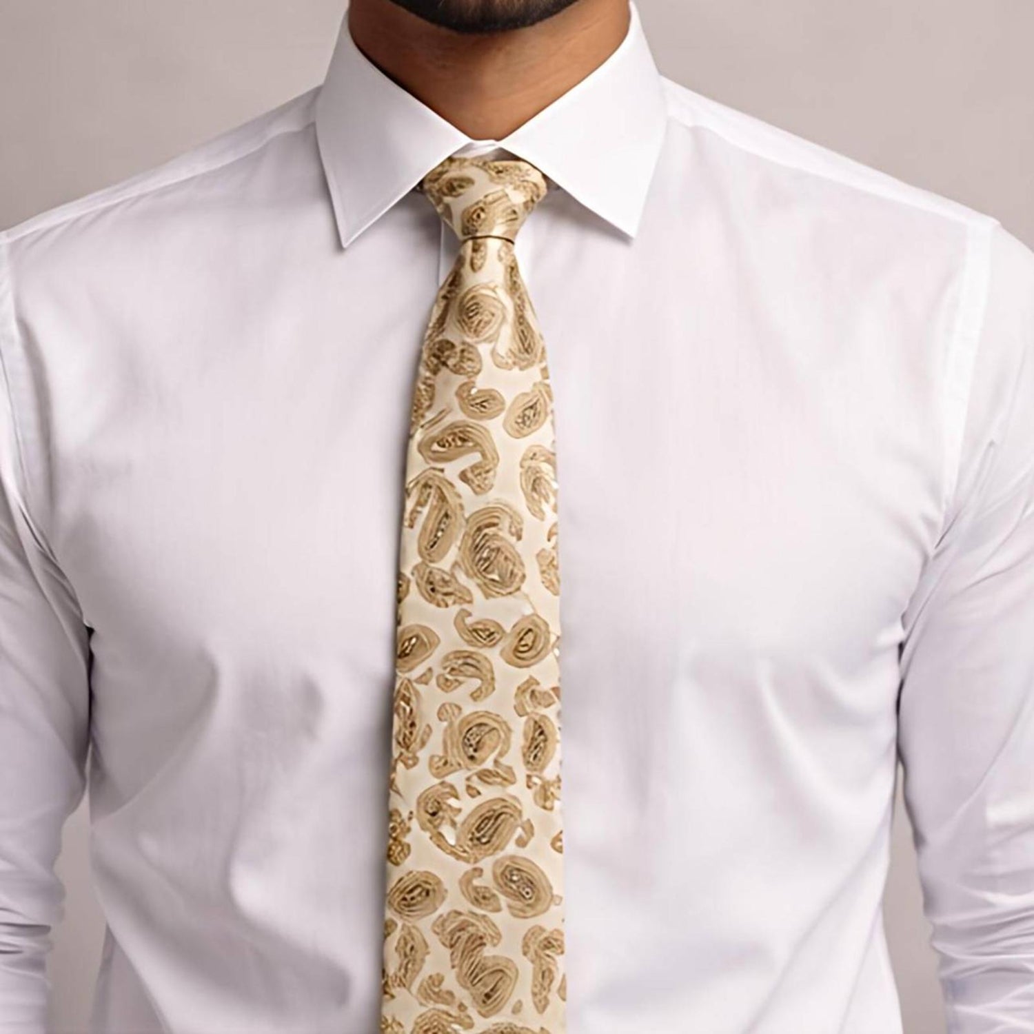 Yellow Paisley Tie