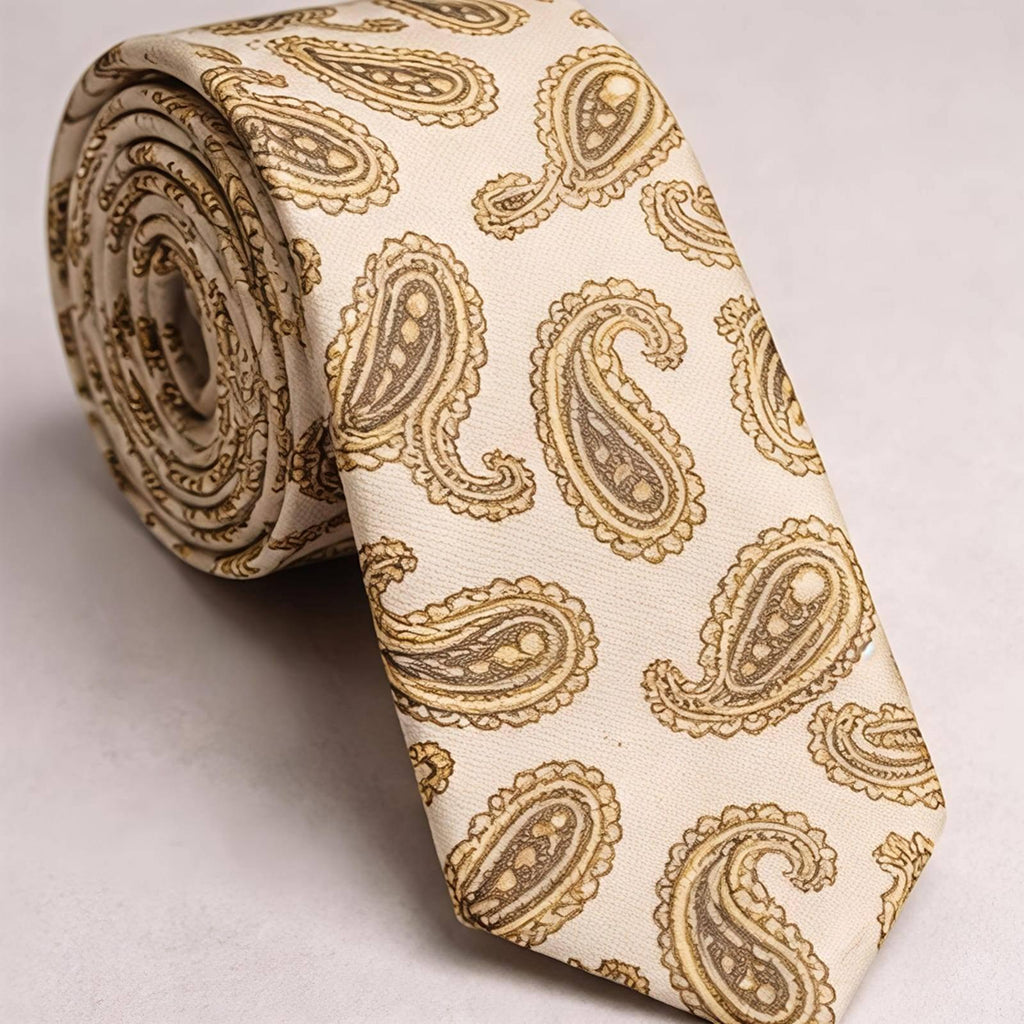 Yellow Paisley Tie