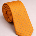 Orange Micro - Dot Tie