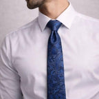 Royal Blue Paisley Tie