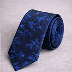 Navy Blue Floral Tie