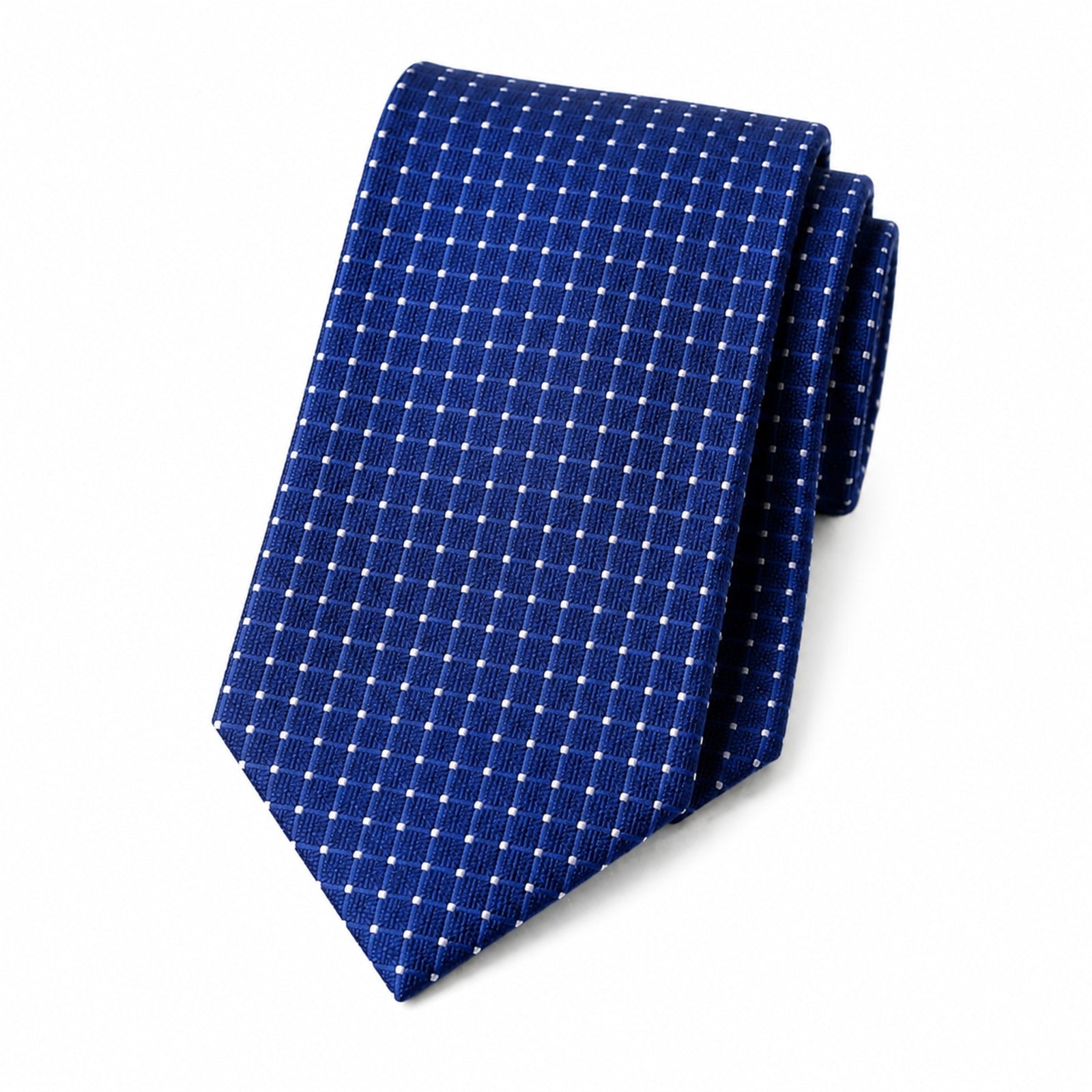 Blue Micro-Check Tie