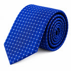 Blue Micro-Check Tie