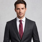 Red Wine Polka Dot Tie