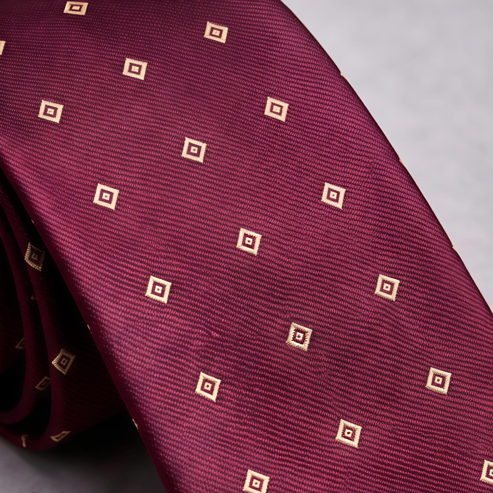 Red Wine Polka Dot Tie