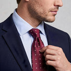 Red Wine Polka Dot Tie