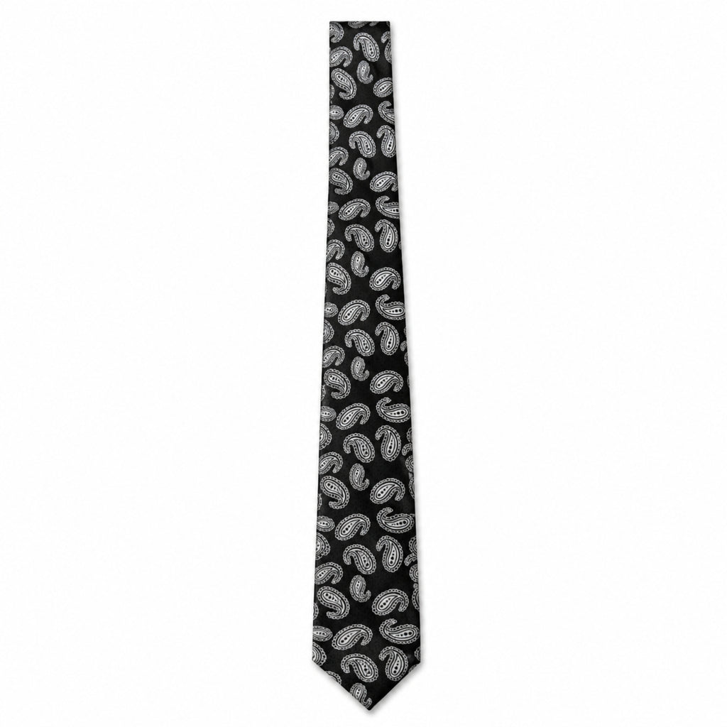 Grey Paisley Tie