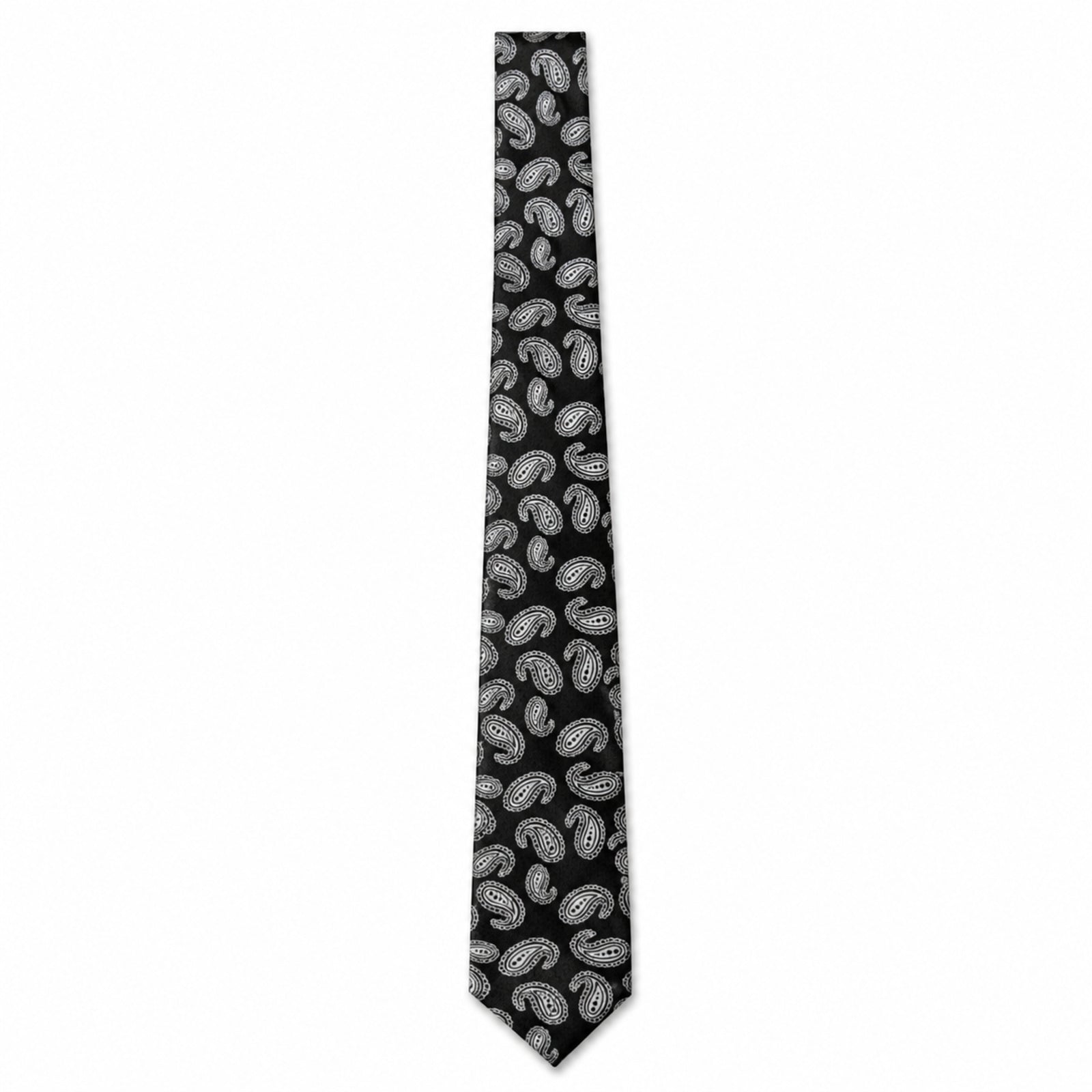 Grey Paisley Tie