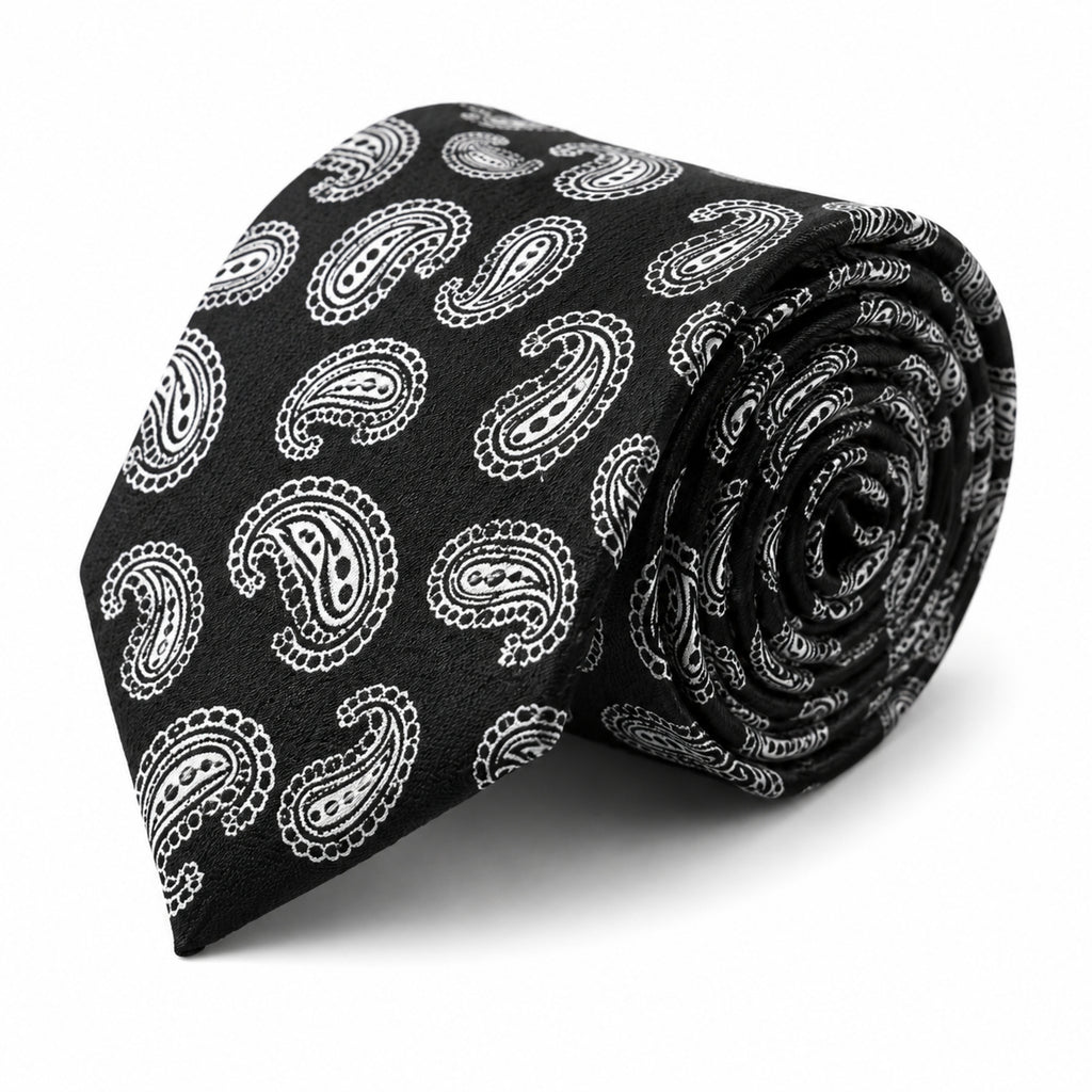 Grey Paisley Tie