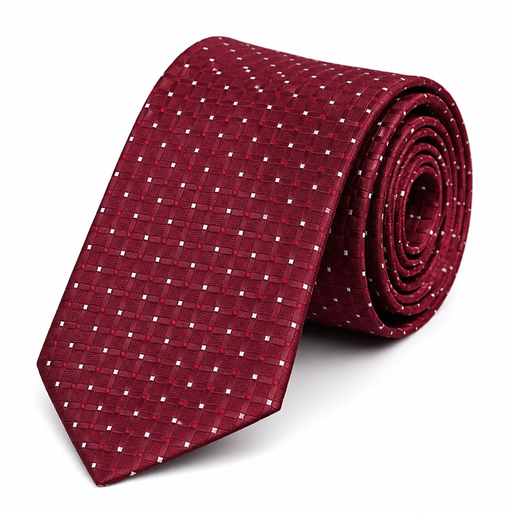 Maroon Micro-Dot Tie