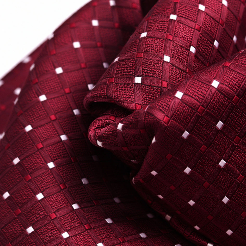 Maroon Micro-Dot Tie
