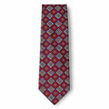 Maroon Geometric Tie