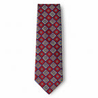 Maroon Geometric Tie
